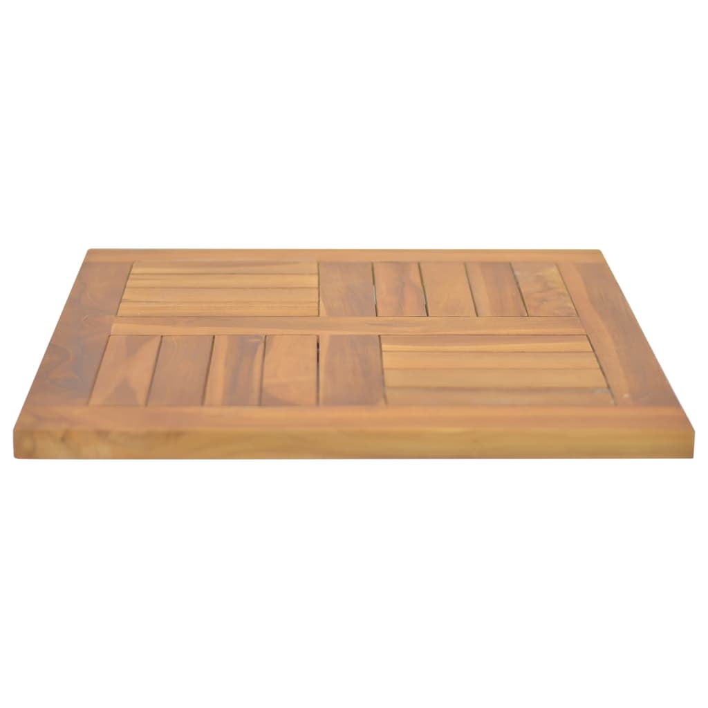 vidaXL Blat de masă, 50x50x2,5 cm, lemn masiv de tec, pătrat