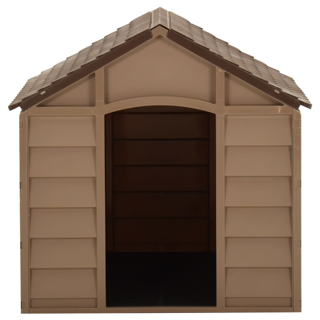 vidaXL Cușcă de câini, maro, 71x71,5x68 cm, PP vidaXL Cușcă de câini, maro, 71x71,5x68 cm, PP