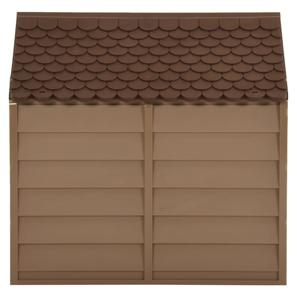 vidaXL Cușcă de câini, maro, 71x71,5x68 cm, PP vidaXL Cușcă de câini, maro, 71x71,5x68 cm, PP