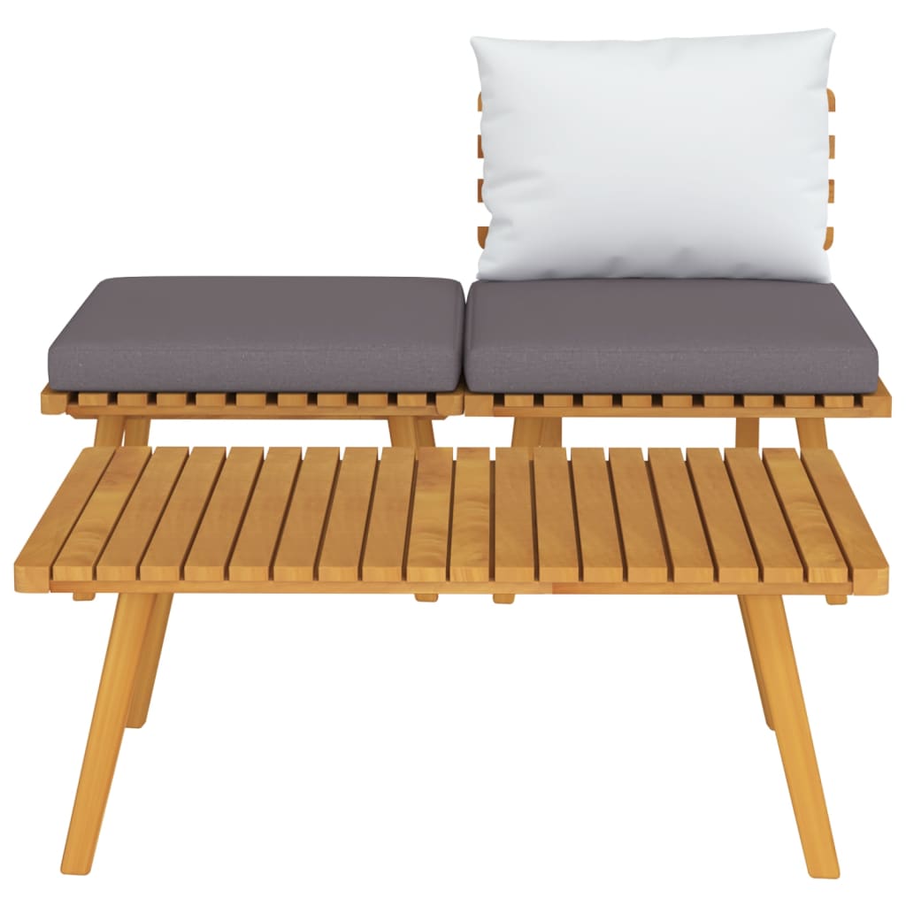 vidaXL Set mobilier de grădină cu perne, 3 piese, lemn masiv acacia vidaXL Set mobilier de grădină cu perne, 3 piese, lemn masiv acacia
