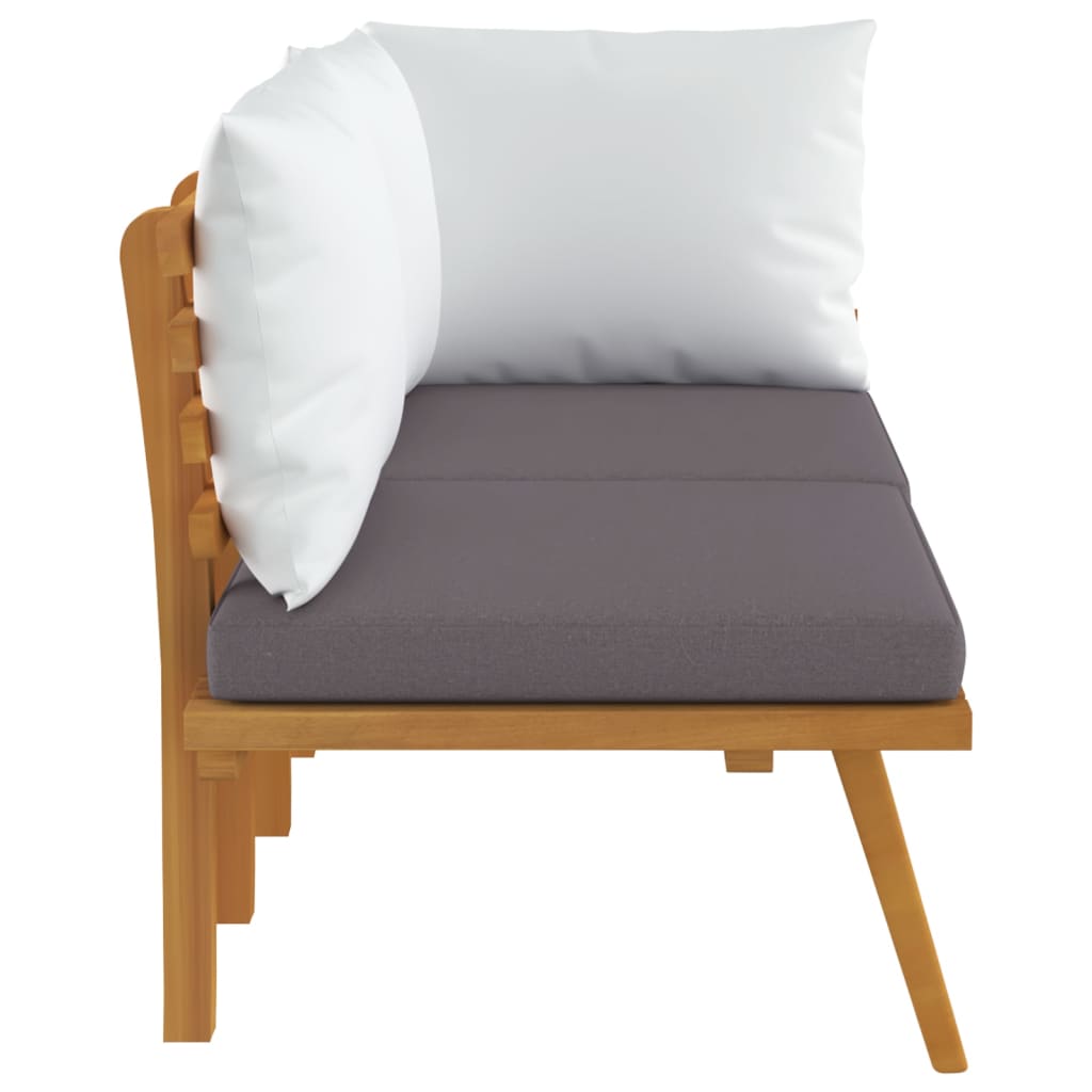 vidaXL Set mobilier de grădină cu perne, 2 piese, lemn masiv de acacia vidaXL Set mobilier de grădină cu perne, 2 piese, lemn masiv de acacia