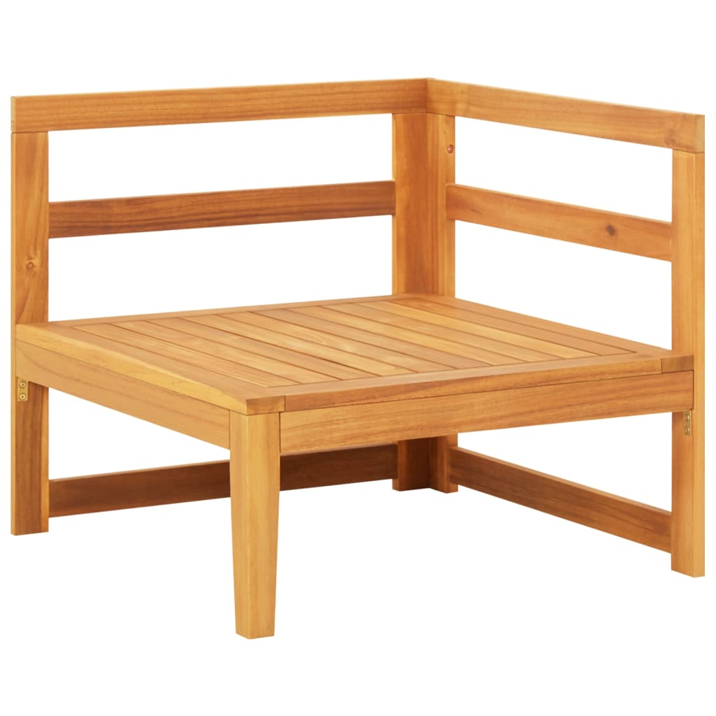 vidaXL Set mobilier grădină cu perne gri închis, 2 piese, lemn acacia