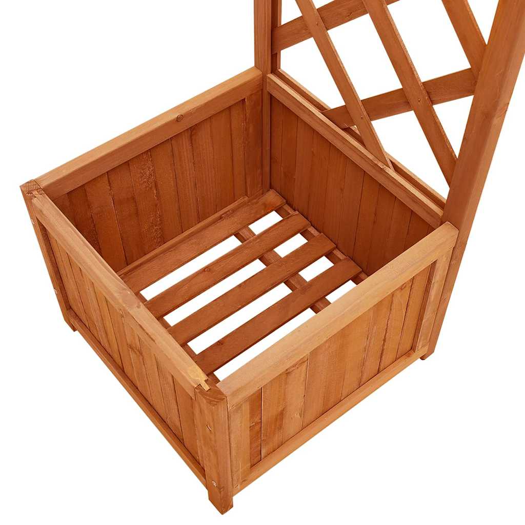 vidaXL Pergolă de grădină cu jardinieră, lemn masiv de brad vidaXL Pergolă de grădină cu jardinieră, lemn masiv de brad