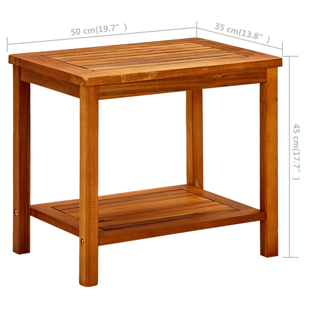 vidaXL Măsuță de cafea, 50x35x45 cm, lemn masiv de acacia vidaXL Măsuță de cafea, 50x35x45 cm, lemn masiv de acacia