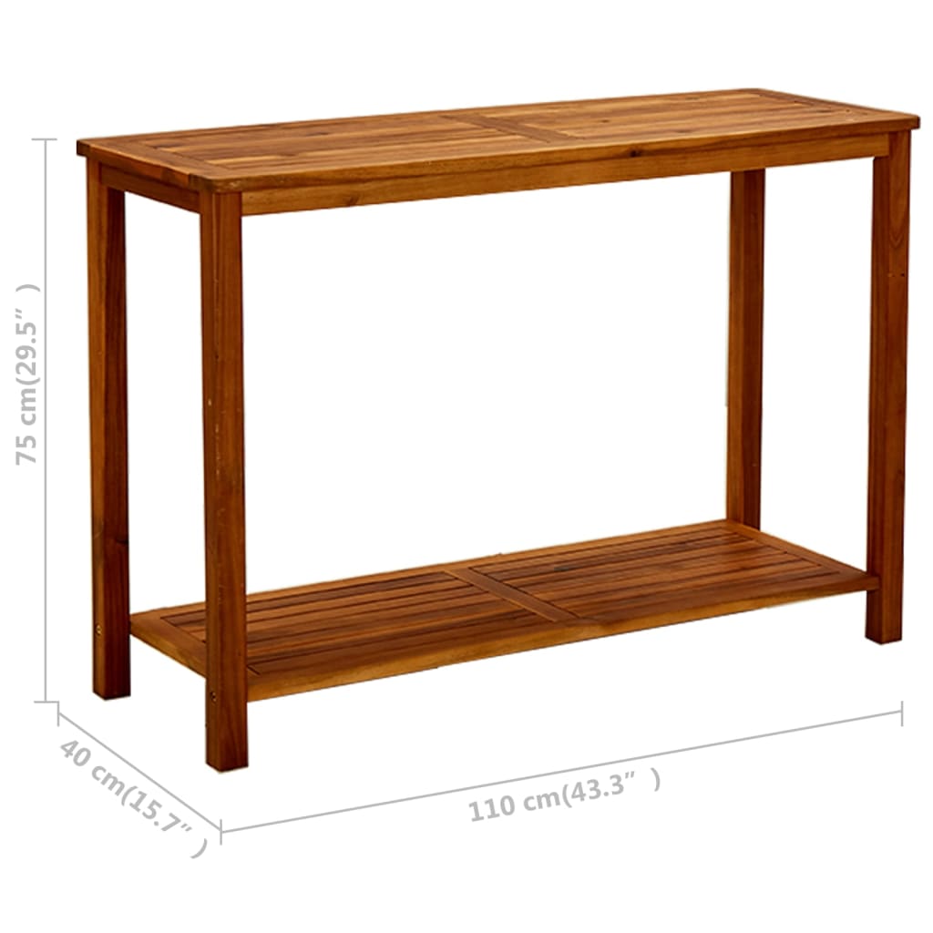 vidaXL Masă consolă de grădină 110x40x75 cm lemn masiv de acacia vidaXL Masă consolă de grădină 110x40x75 cm lemn masiv de acacia
