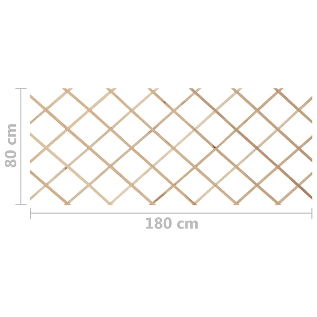 vidaXL Garduri cu zăbrele, 5 buc., 180x80 m, lemn masiv de brad vidaXL Garduri cu zăbrele, 5 buc., 180x80 m, lemn masiv de brad