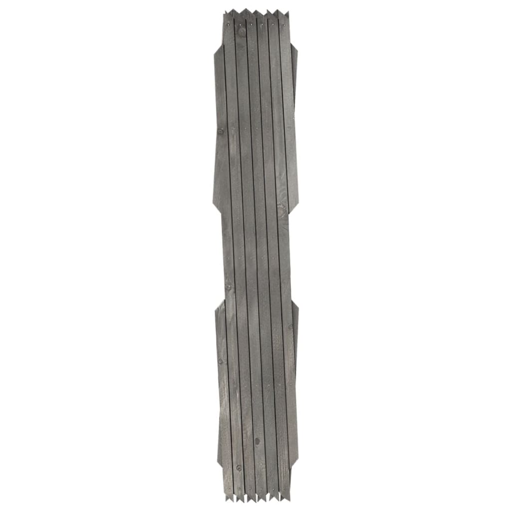 vidaXL Garduri din spalier, 5 buc., gri, 180x60 cm, lemn masiv de brad vidaXL Garduri din spalier, 5 buc., gri, 180x60 cm, lemn masiv de brad
