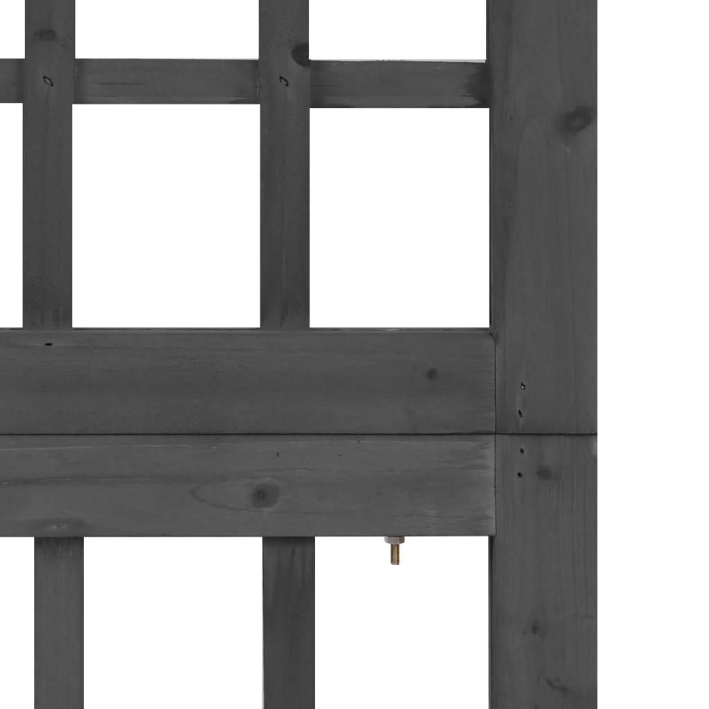 vidaXL Separator cameră cu 3 panouri negru 121x180 cm nuiele lemn brad vidaXL Separator cameră cu 3 panouri negru 121x180 cm nuiele lemn brad