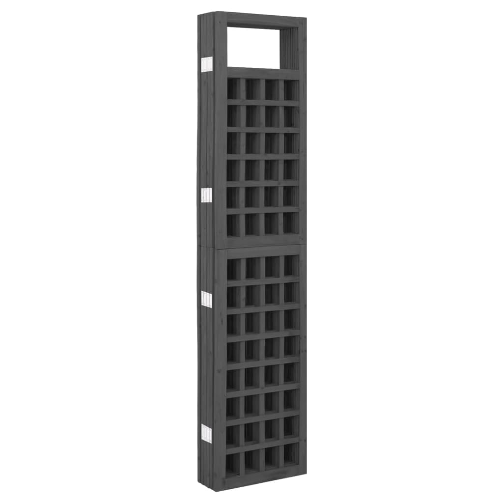 vidaXL Separator cameră 6 panouri negru 242,5x180 cm nuiele/lemn brad vidaXL Separator cameră 6 panouri negru 242,5x180 cm nuiele/lemn brad