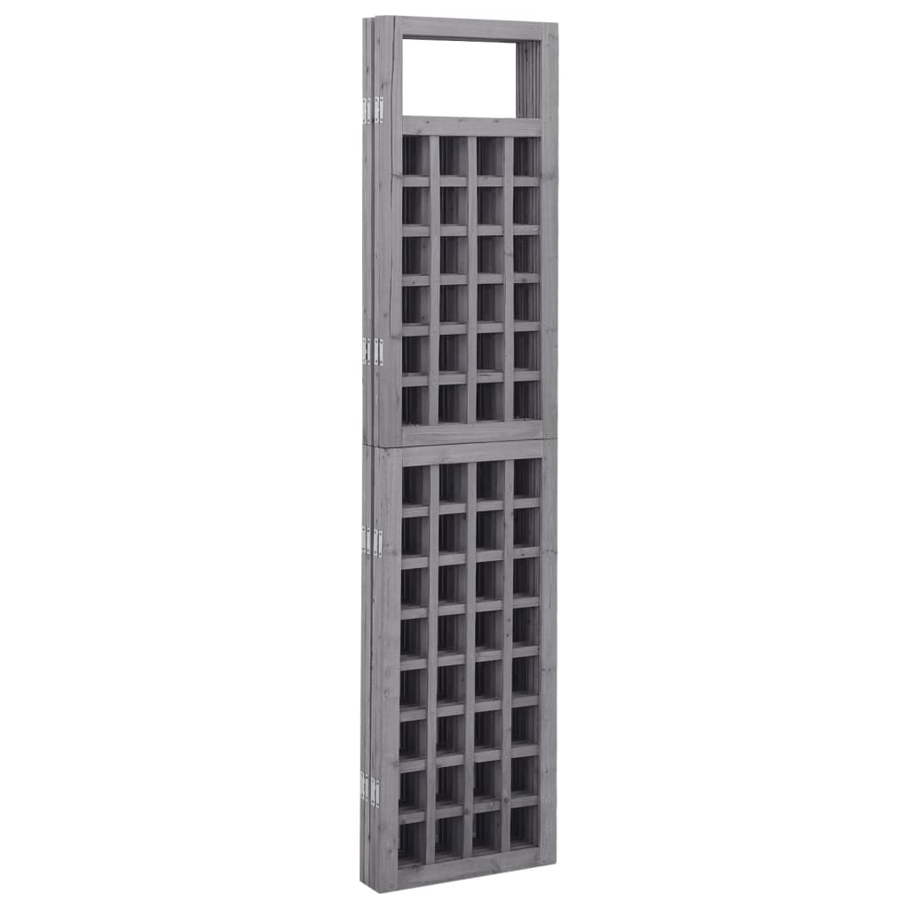 vidaXL Separator cameră cu 3 panouri, gri, 121x180 cm nuiele lemn brad vidaXL Separator cameră cu 3 panouri, gri, 121x180 cm nuiele lemn brad