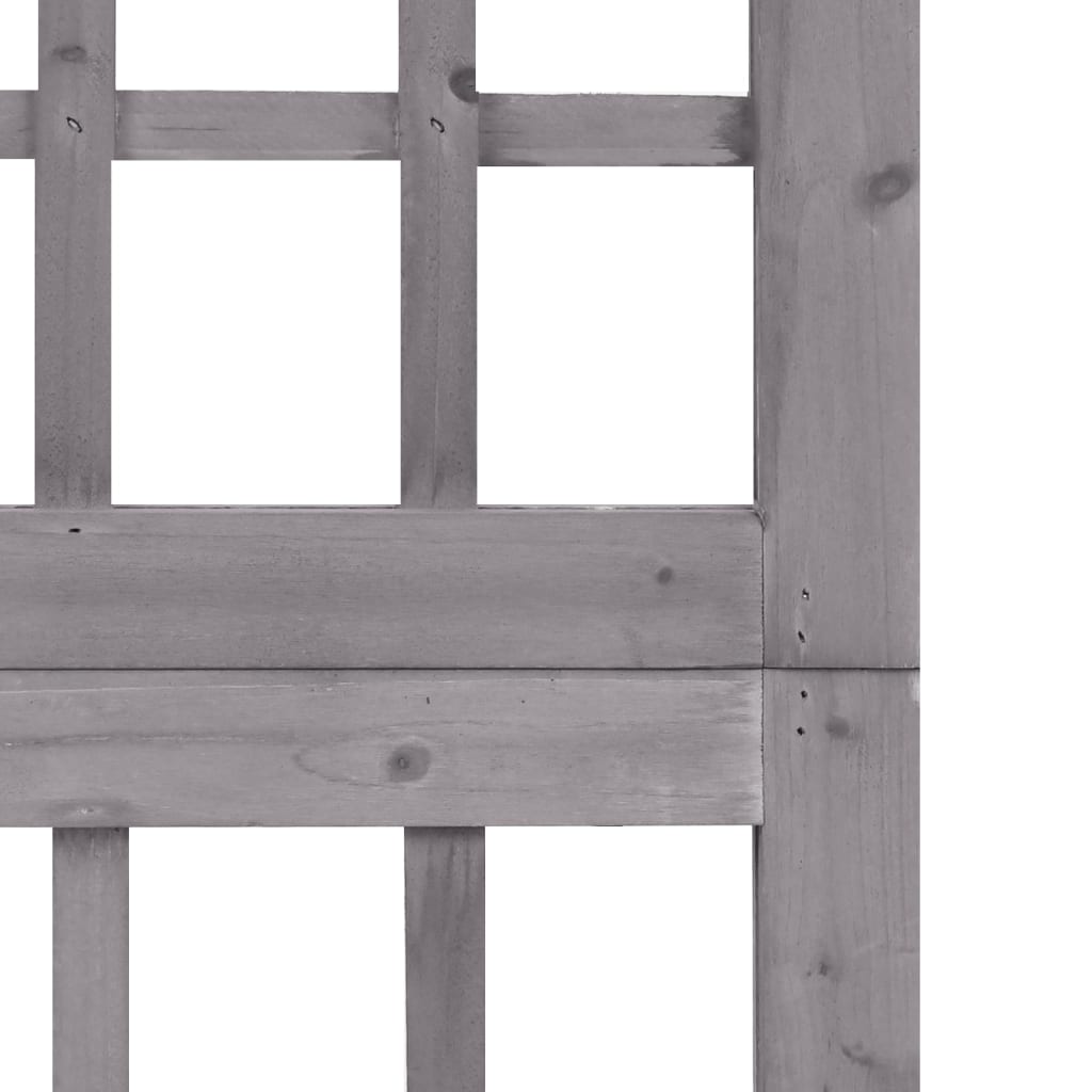 vidaXL Separator cameră cu 6 panouri gri 242,5x180 cm nuiele lemn brad vidaXL Separator cameră cu 6 panouri gri 242,5x180 cm nuiele lemn brad