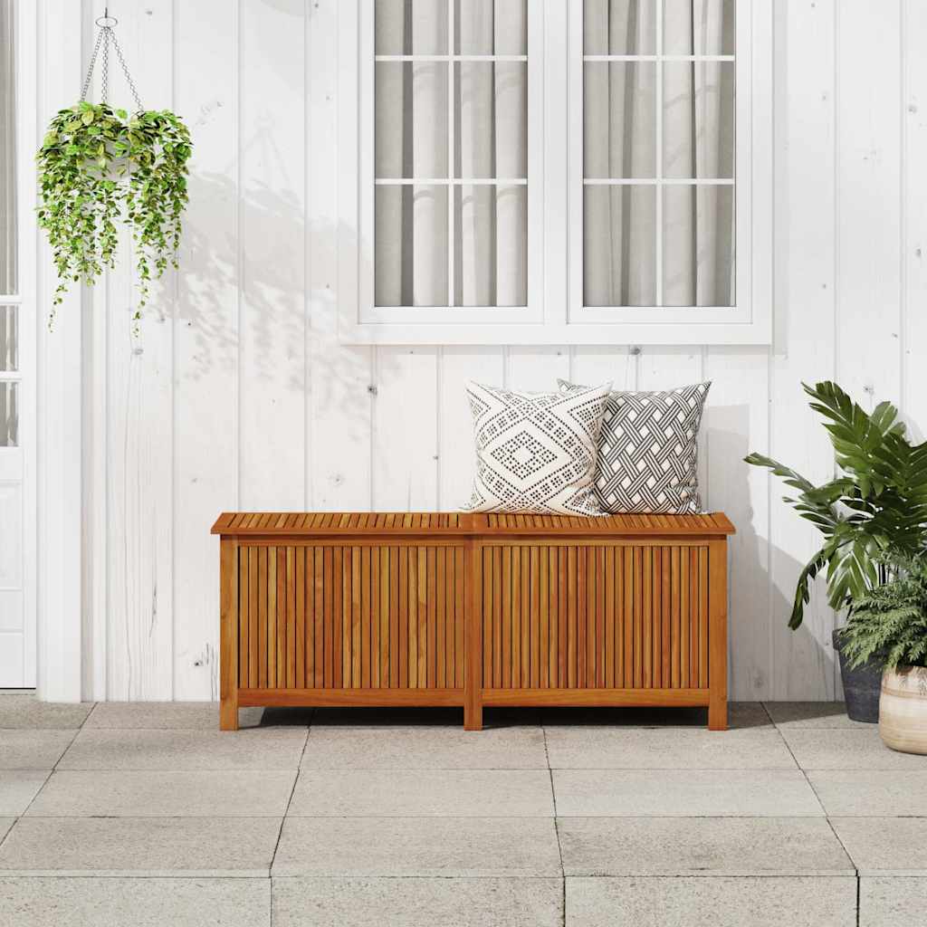 vidaXL Ladă de depozitare grădină, 150x50x58 cm, lemn masiv de acacia vidaXL Ladă de depozitare grădină, 150x50x58 cm, lemn masiv de acacia
