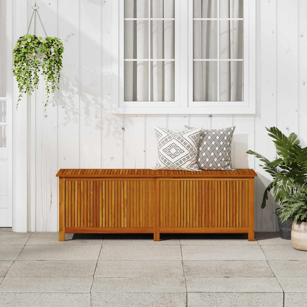 vidaXL Ladă de depozitare grădină, 175x50x58 cm, lemn masiv de acacia vidaXL Ladă de depozitare grădină, 175x50x58 cm, lemn masiv de acacia