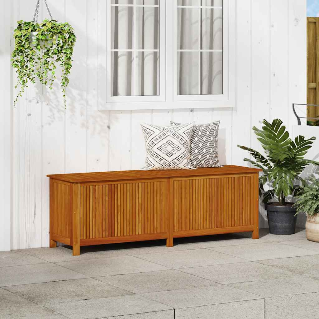 vidaXL Ladă de depozitare grădină, 175x50x58 cm, lemn masiv de acacia vidaXL Ladă de depozitare grădină, 175x50x58 cm, lemn masiv de acacia
