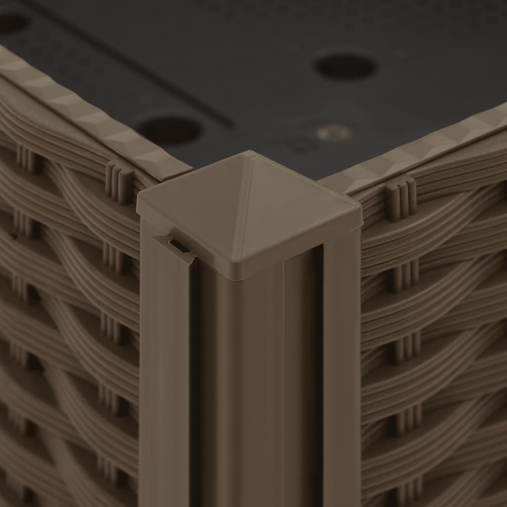 vidaXL Strat înălțat, 120x40x23 cm, polipropilenă