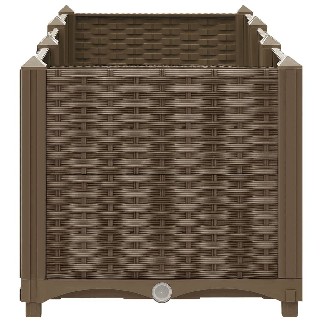 vidaXL Pat de grădinărit înălțat 120x40x38 cm, polipropilenă