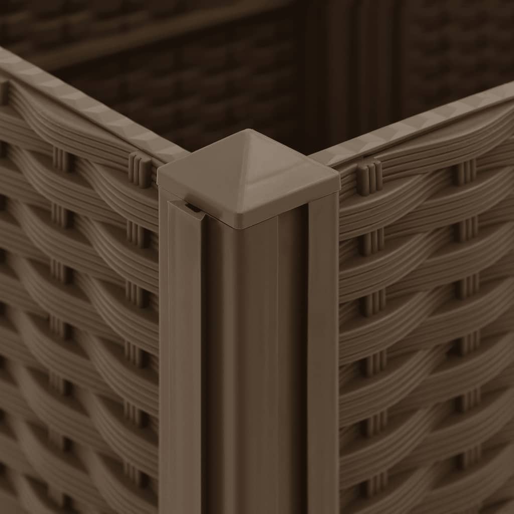 vidaXL Pat de grădinărit înălțat 120x40x38 cm, polipropilenă