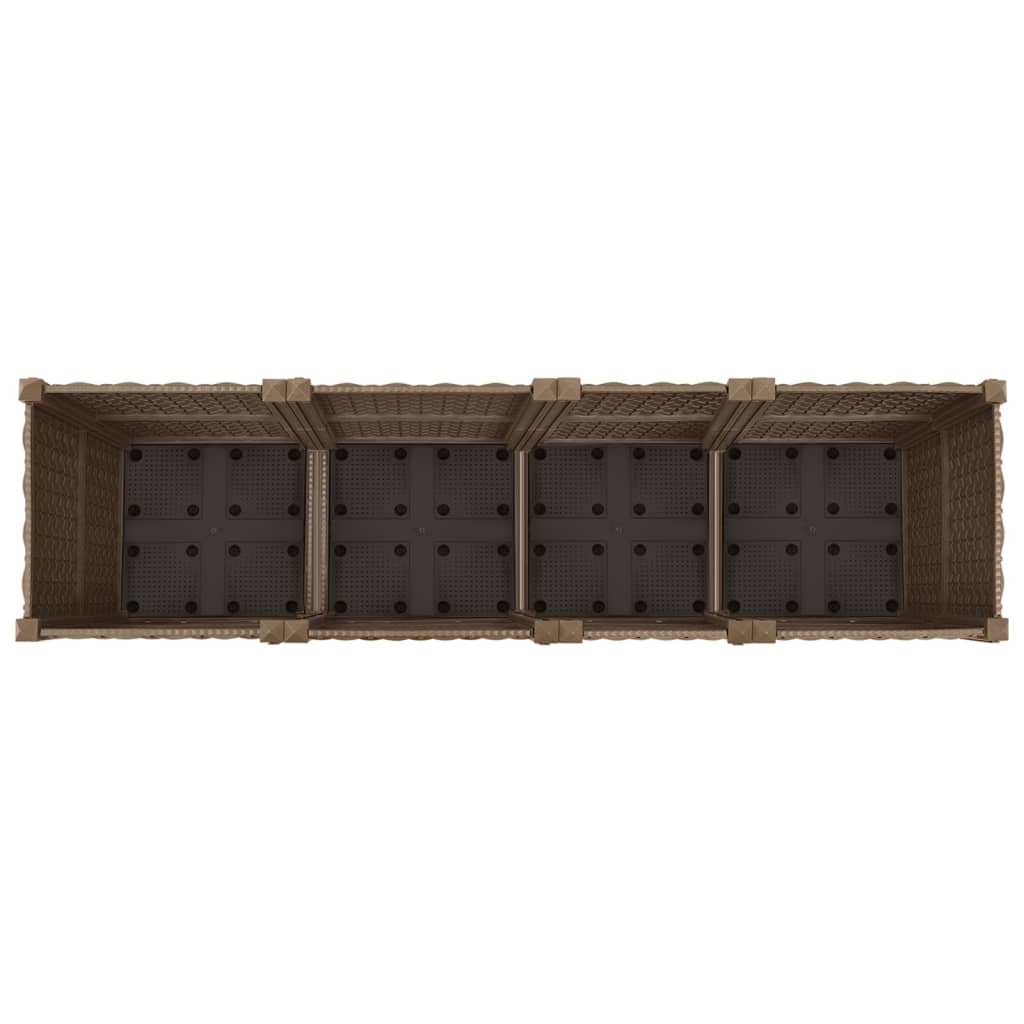 vidaXL Strat înălțat, 160x40x38 cm, polipropilenă vidaXL Strat înălțat, 160x40x38 cm, polipropilenă