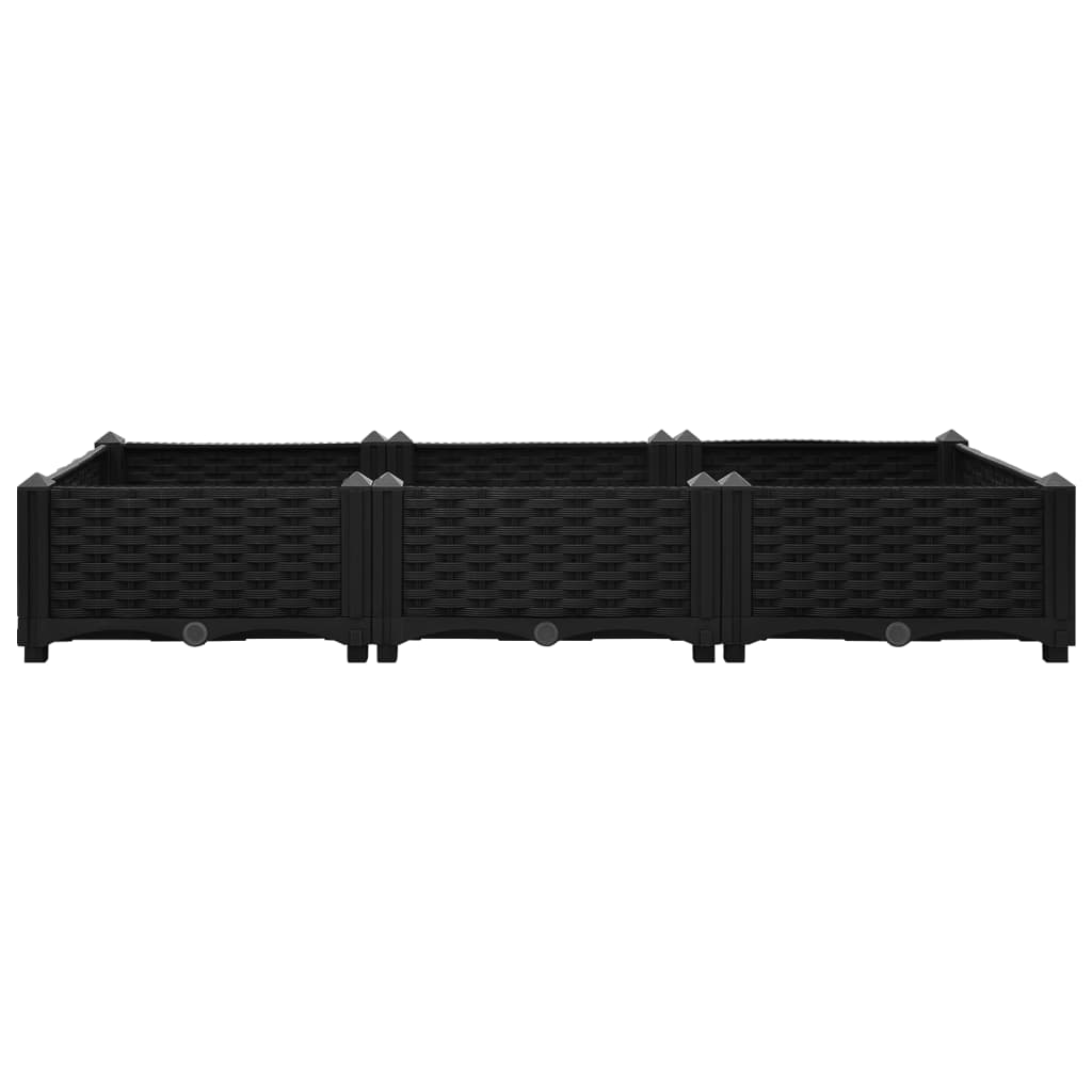 vidaXL Strat înălțat, 120x40x23 cm, polipropilenă vidaXL Strat înălțat, 120x40x23 cm, polipropilenă