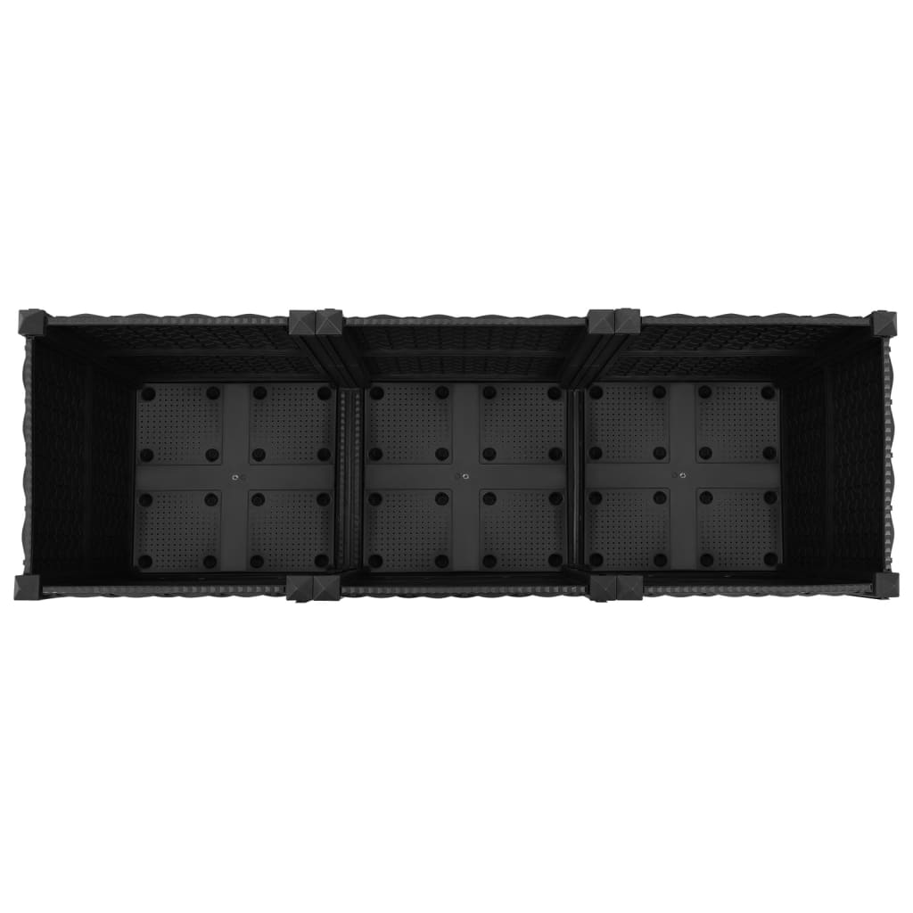 vidaXL Strat înălțat, 120x40x38 cm, polipropilenă vidaXL Strat înălțat, 120x40x38 cm, polipropilenă