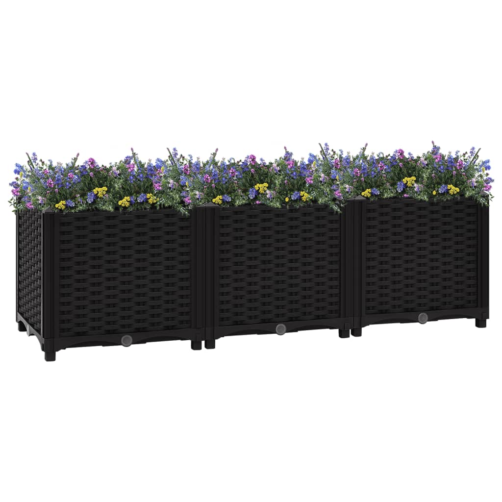 vidaXL Strat înălțat, 120x40x38 cm, polipropilenă vidaXL Strat înălțat, 120x40x38 cm, polipropilenă