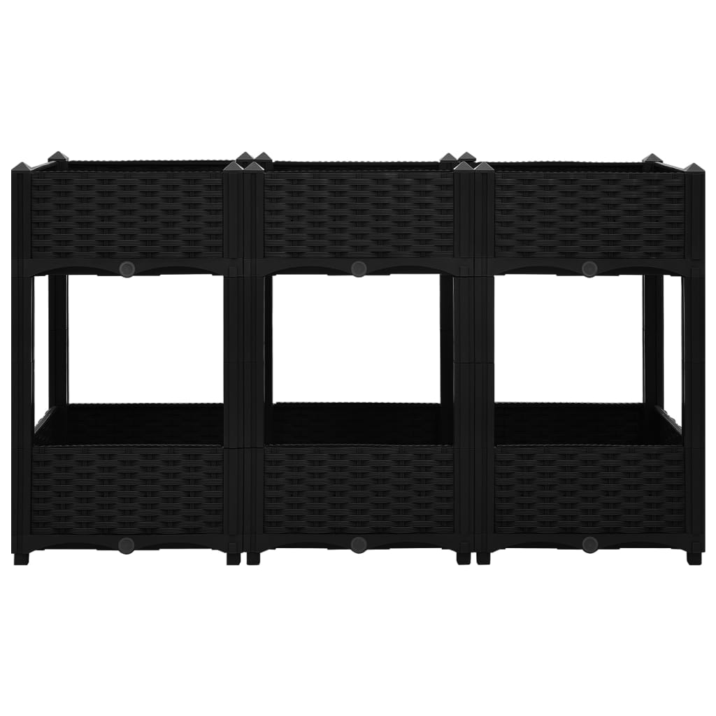 vidaXL Strat înălțat, 120x40x71 cm, polipropilenă