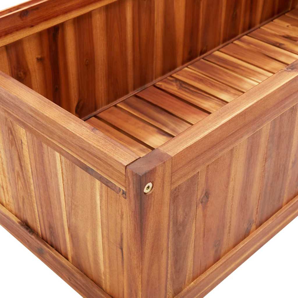 vidaXL Strat înălțat cu spalier, 85x38x150 cm, lemn masiv de acacia