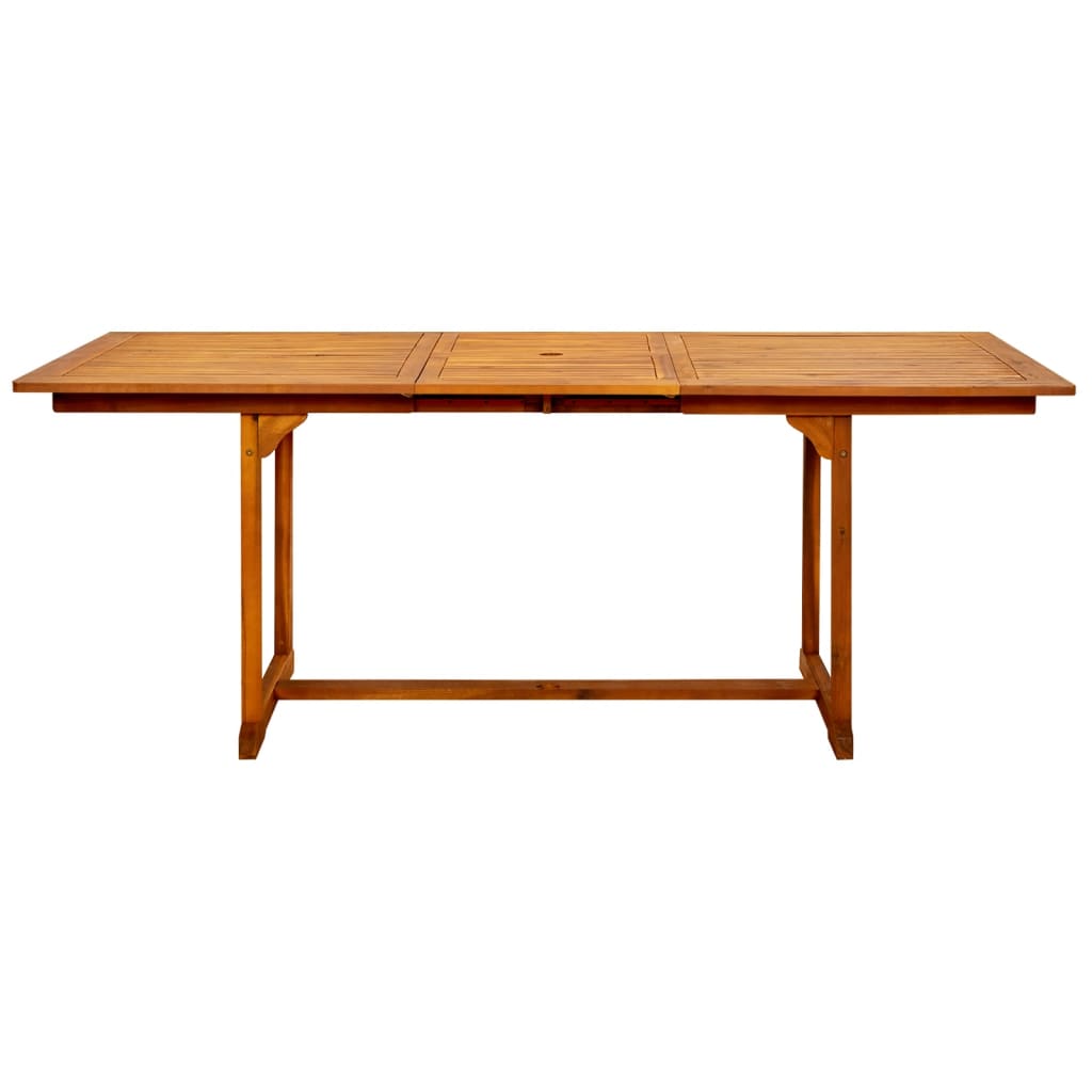 vidaXL Masă de grădină, (150-200)x100x75 cm, lemn masiv de acacia vidaXL Masă de grădină, (150-200)x100x75 cm, lemn masiv de acacia