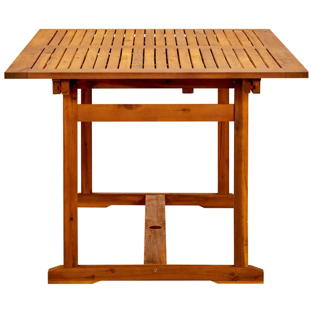 vidaXL Masă de grădină, (150-200)x100x75 cm, lemn masiv de acacia vidaXL Masă de grădină, (150-200)x100x75 cm, lemn masiv de acacia