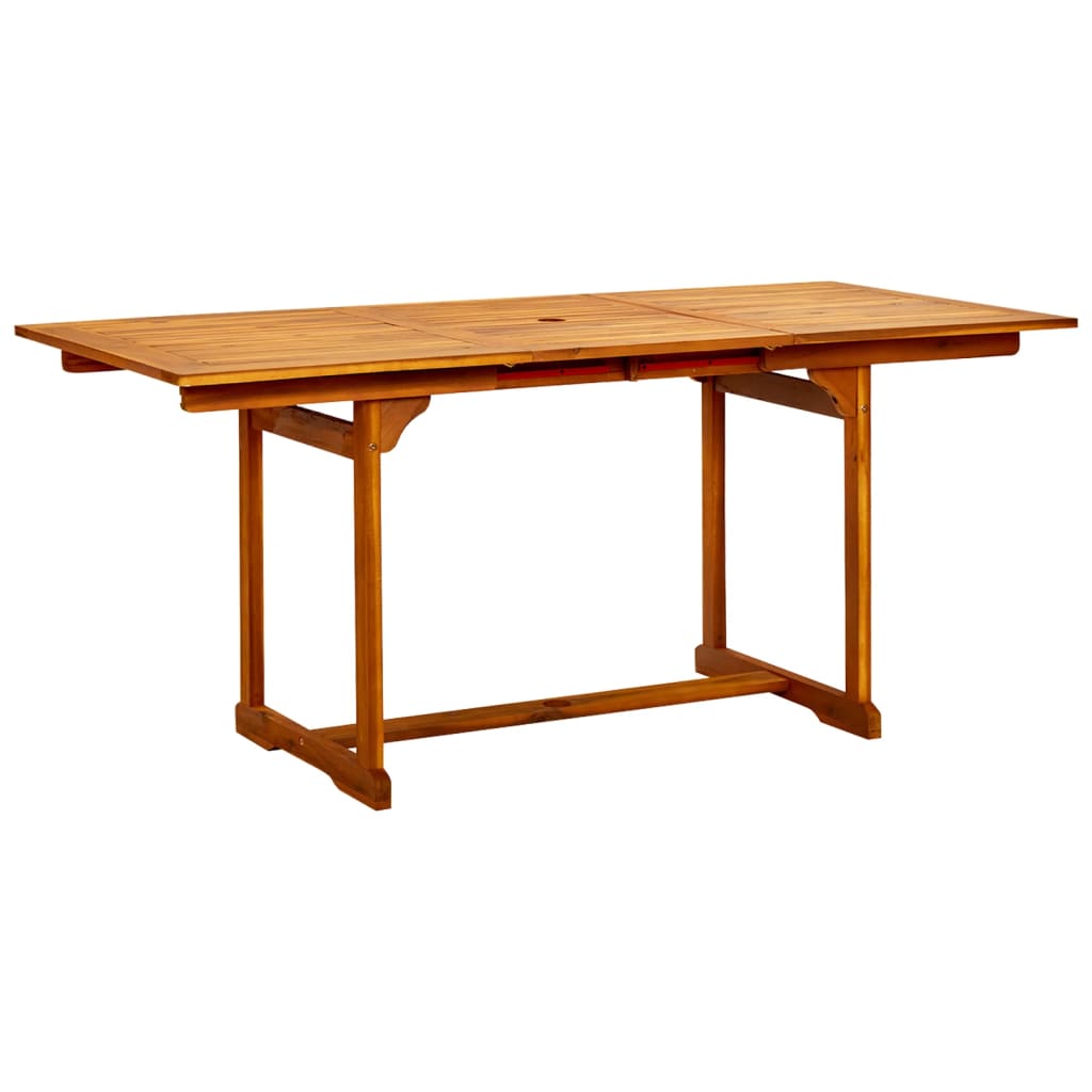 vidaXL Masă de grădină, (120-170)x80x75 cm, lemn masiv de acacia vidaXL Masă de grădină, (120-170)x80x75 cm, lemn masiv de acacia
