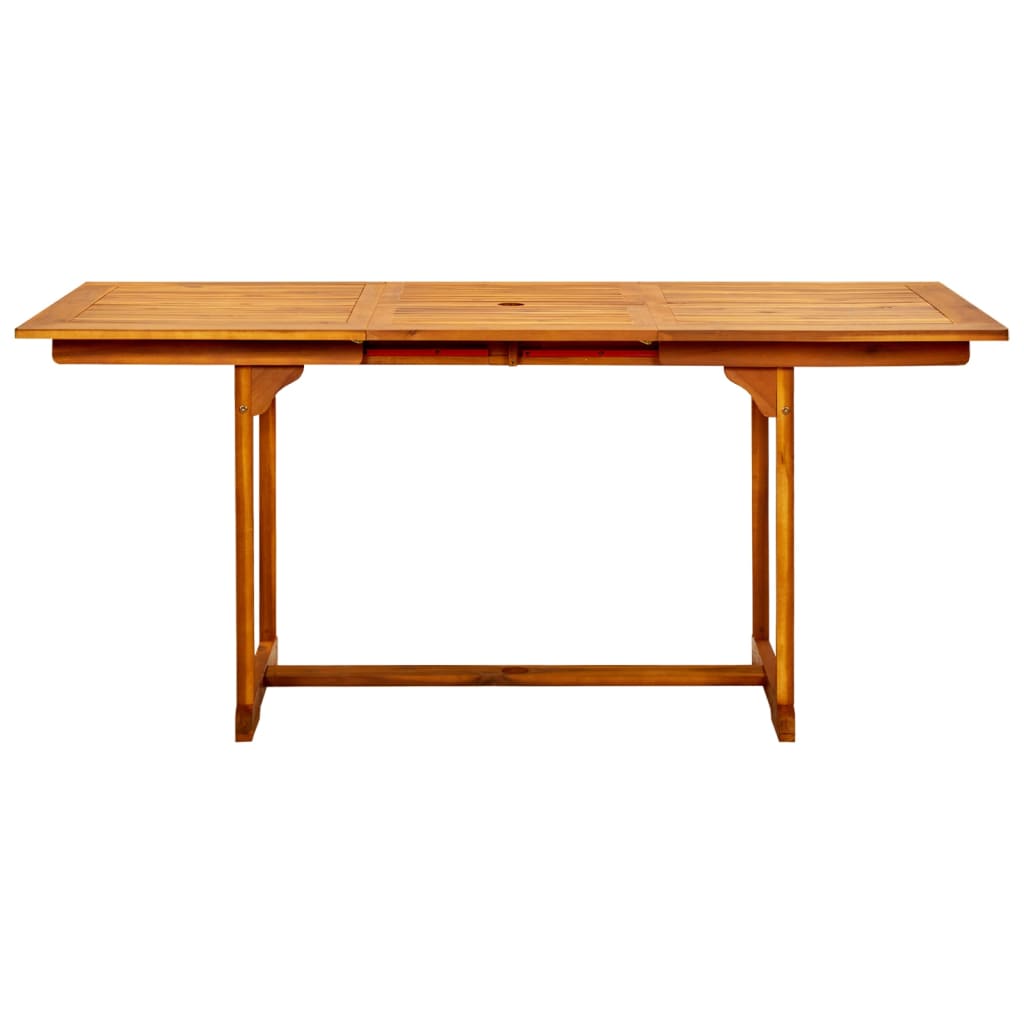 vidaXL Masă de grădină, (120-170)x80x75 cm, lemn masiv de acacia vidaXL Masă de grădină, (120-170)x80x75 cm, lemn masiv de acacia