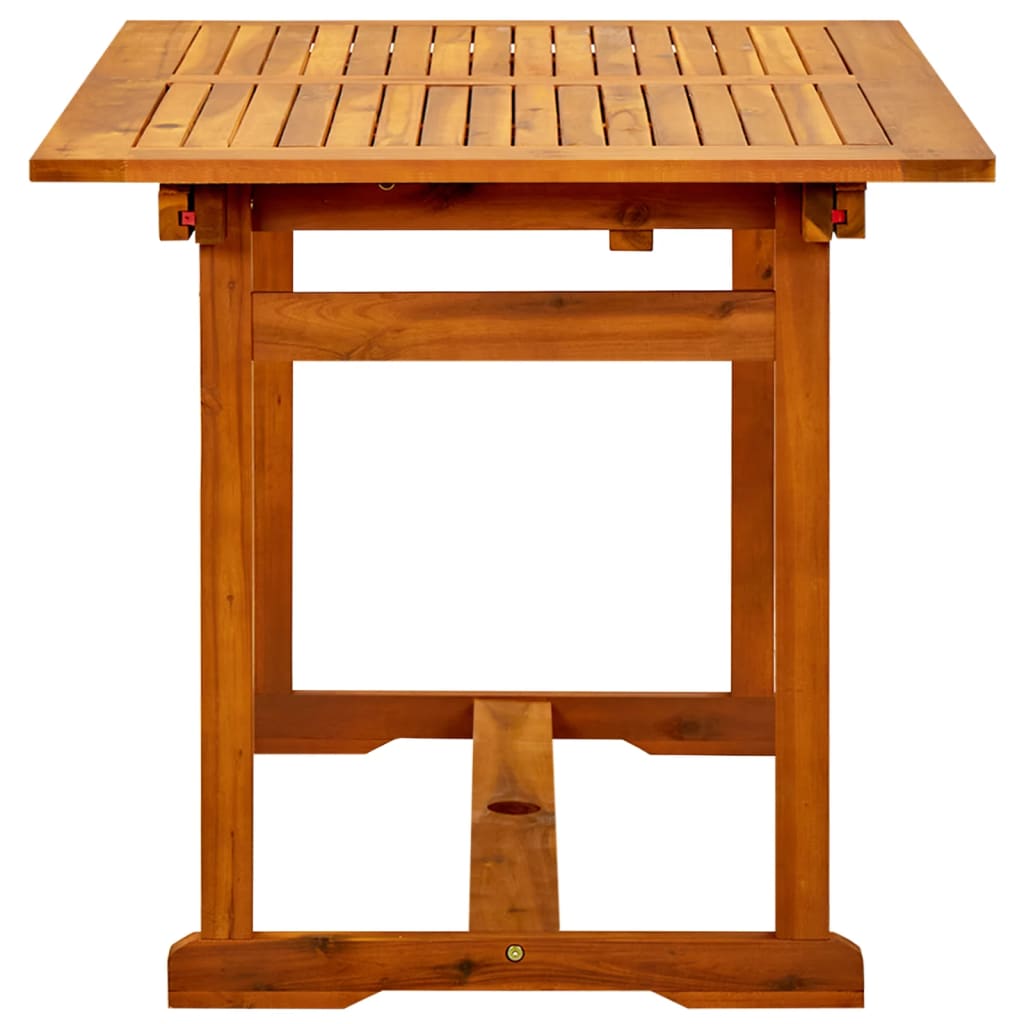 vidaXL Masă de grădină, (120-170)x80x75 cm, lemn masiv de acacia vidaXL Masă de grădină, (120-170)x80x75 cm, lemn masiv de acacia