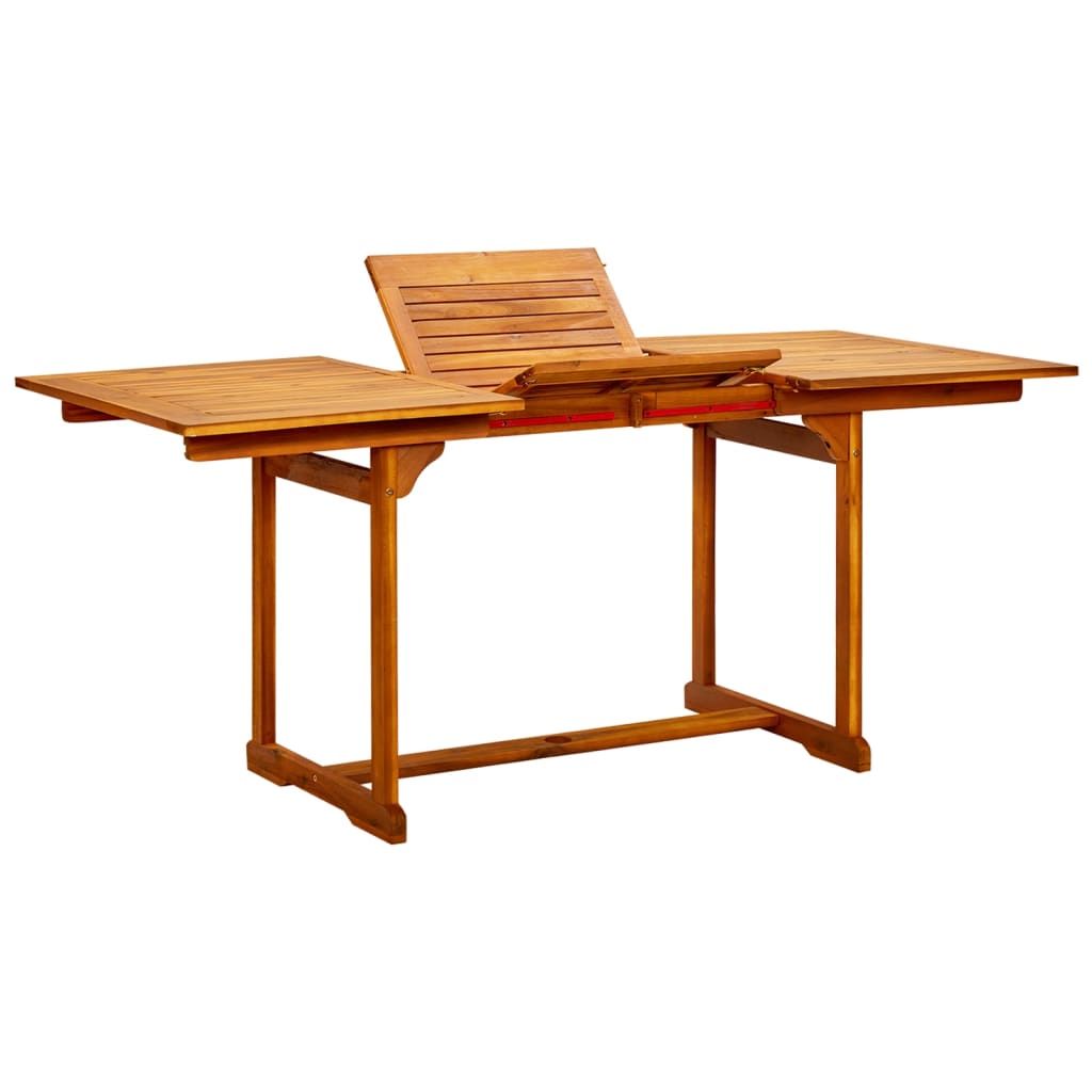 vidaXL Masă de grădină, (120-170)x80x75 cm, lemn masiv de acacia vidaXL Masă de grădină, (120-170)x80x75 cm, lemn masiv de acacia