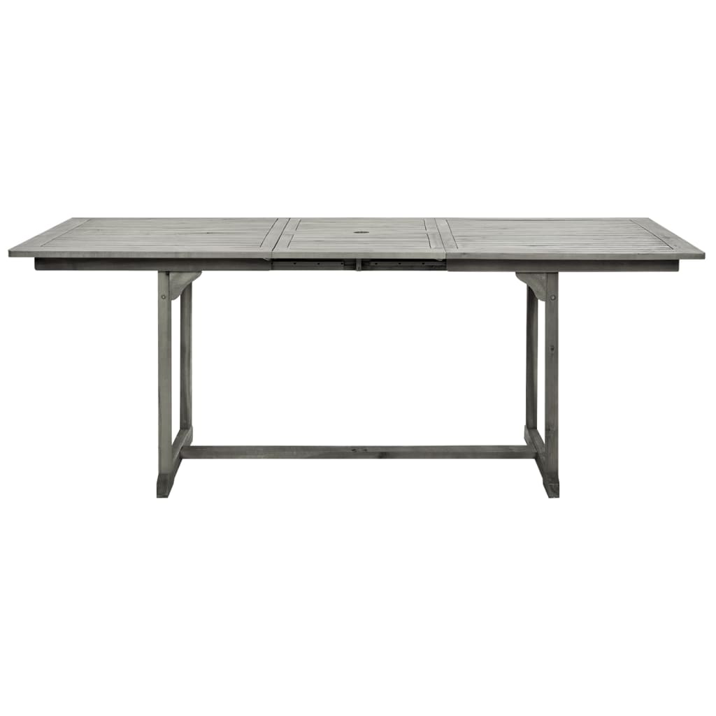 vidaXL Masă de grădină, (150-200)x100x75 cm, lemn masiv de acacia vidaXL Masă de grădină, (150-200)x100x75 cm, lemn masiv de acacia