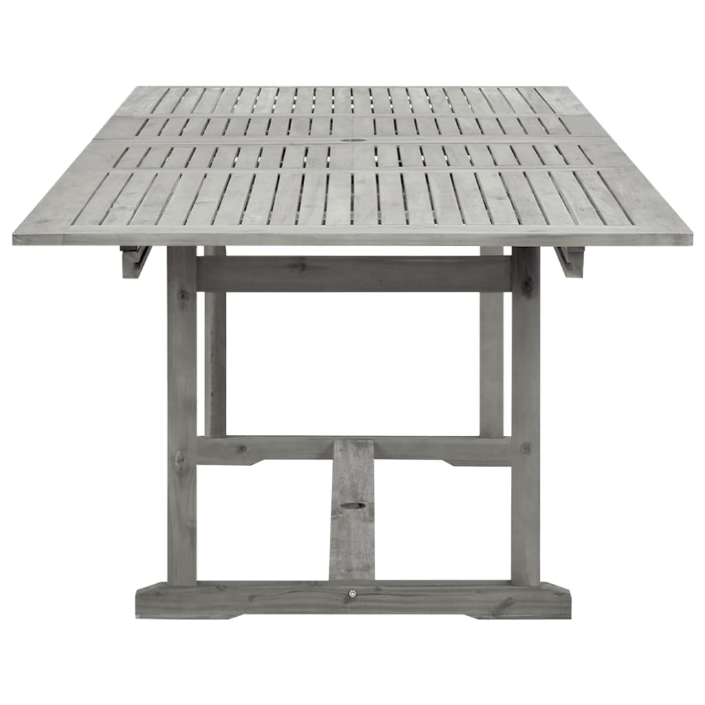 vidaXL Masă de grădină, (160-240)x100x75 cm, lemn masiv de acacia vidaXL Masă de grădină, (160-240)x100x75 cm, lemn masiv de acacia