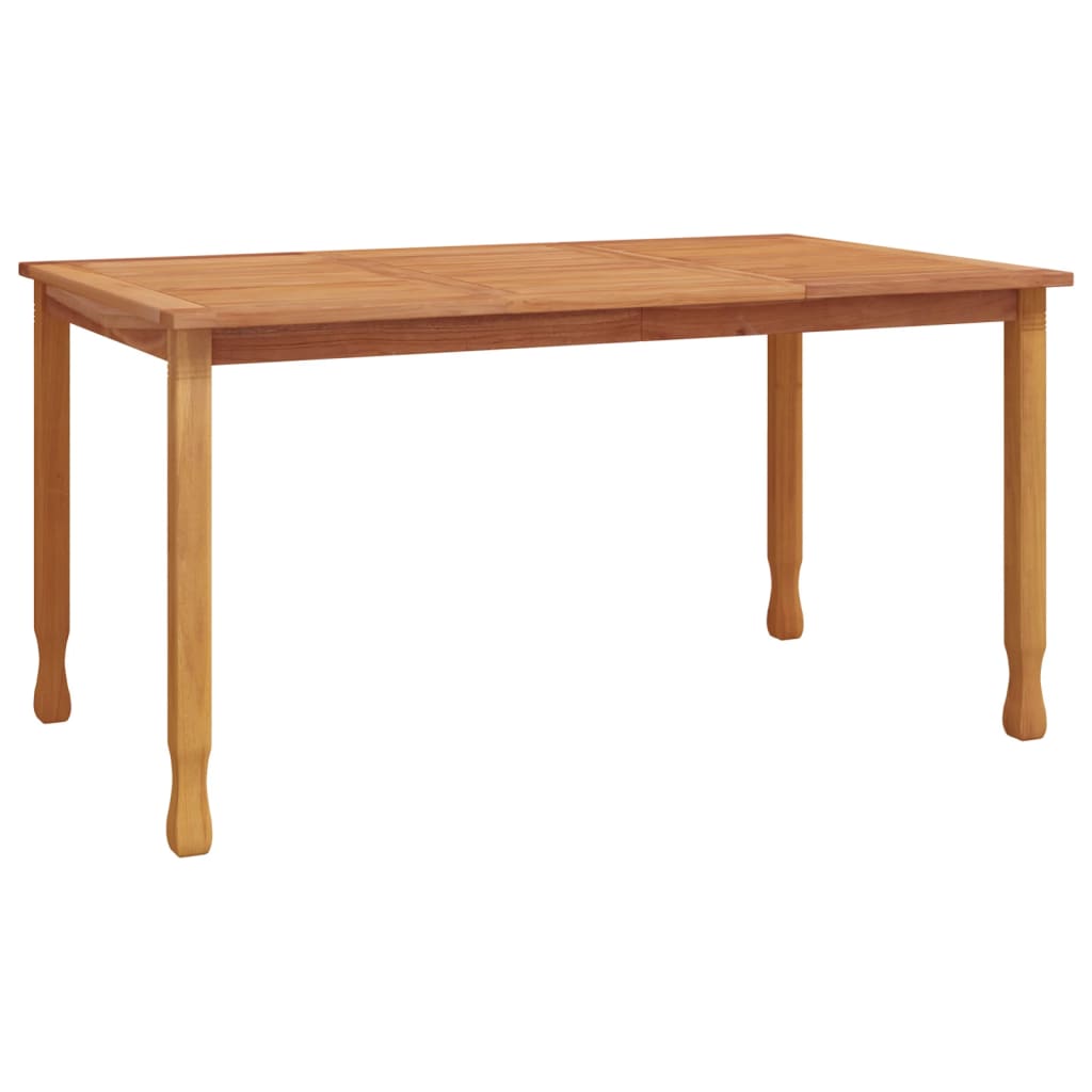 vidaXL Masă de grădină, 150x90x75 cm, lemn masiv de tec vidaXL Masă de grădină, 150x90x75 cm, lemn masiv de tec