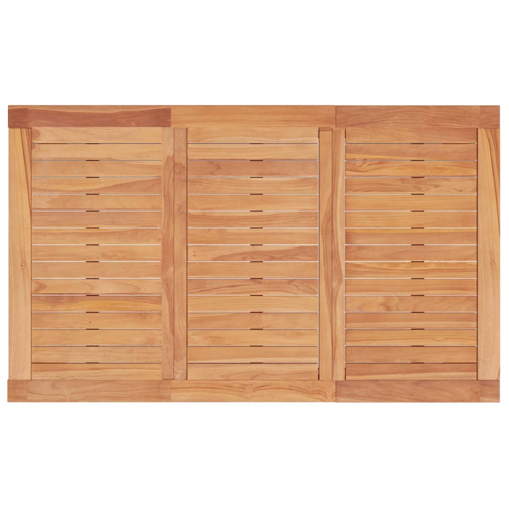 vidaXL Masă de grădină, 150x90x75 cm, lemn masiv de tec vidaXL Masă de grădină, 150x90x75 cm, lemn masiv de tec