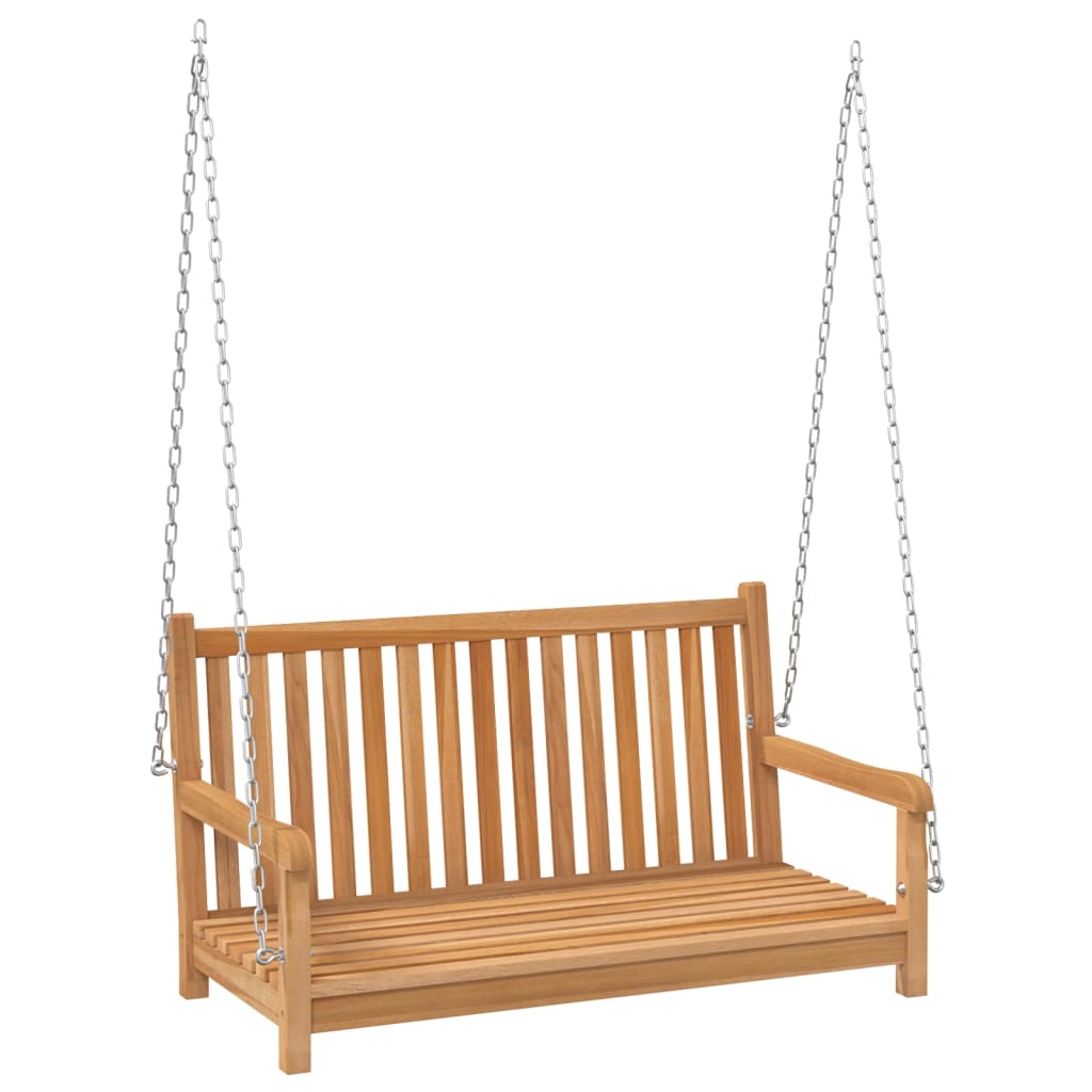 vidaXL Bancă balansoar, lemn masiv de tec, 114x60x64 cm vidaXL Bancă balansoar, lemn masiv de tec, 114x60x64 cm