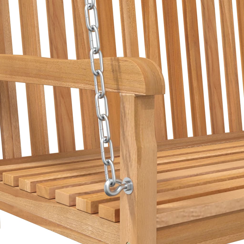 vidaXL Bancă balansoar, lemn masiv de tec, 114x60x64 cm vidaXL Bancă balansoar, lemn masiv de tec, 114x60x64 cm