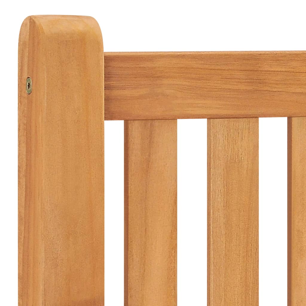 vidaXL Bancă de grădină, 114 cm, lemn masiv de tec