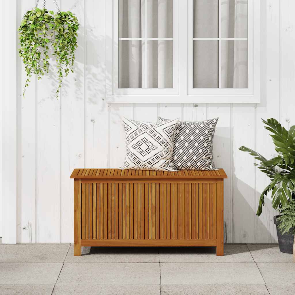 vidaXL Ladă de depozitare grădină, 113x50x58 cm, lemn masiv de acacia vidaXL Ladă de depozitare grădină, 113x50x58 cm, lemn masiv de acacia