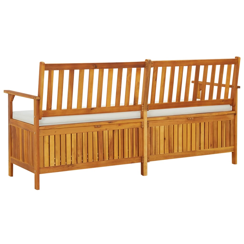vidaXL Bancă de depozitare cu pernă, 170 cm, lemn masiv de acacia vidaXL Bancă de depozitare cu pernă, 170 cm, lemn masiv de acacia