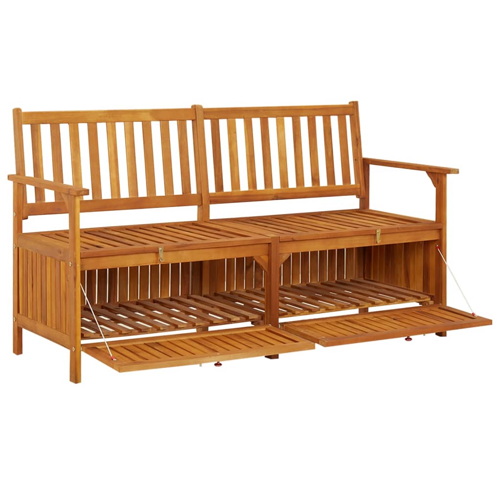 vidaXL Bancă de depozitare, 148 cm, lemn masiv de acacia vidaXL Bancă de depozitare, 148 cm, lemn masiv de acacia
