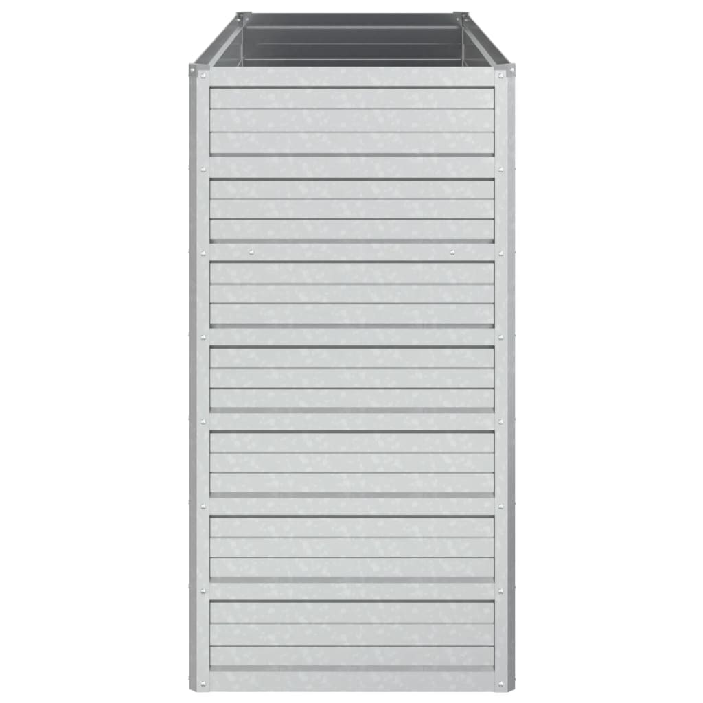 vidaXL Strat înălțat de grădină argintiu 100x40x77 cm oțel galvanizat vidaXL Strat înălțat de grădină argintiu 100x40x77 cm oțel galvanizat