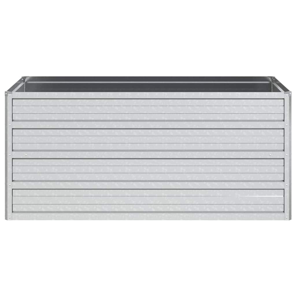 vidaXL Strat înălțat de grădină argintiu 100x40x45 cm oțel galvanizat vidaXL Strat înălțat de grădină argintiu 100x40x45 cm oțel galvanizat