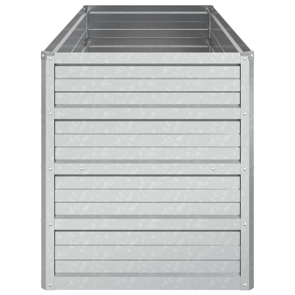 vidaXL Strat înălțat de grădină argintiu 100x40x45 cm oțel galvanizat vidaXL Strat înălțat de grădină argintiu 100x40x45 cm oțel galvanizat