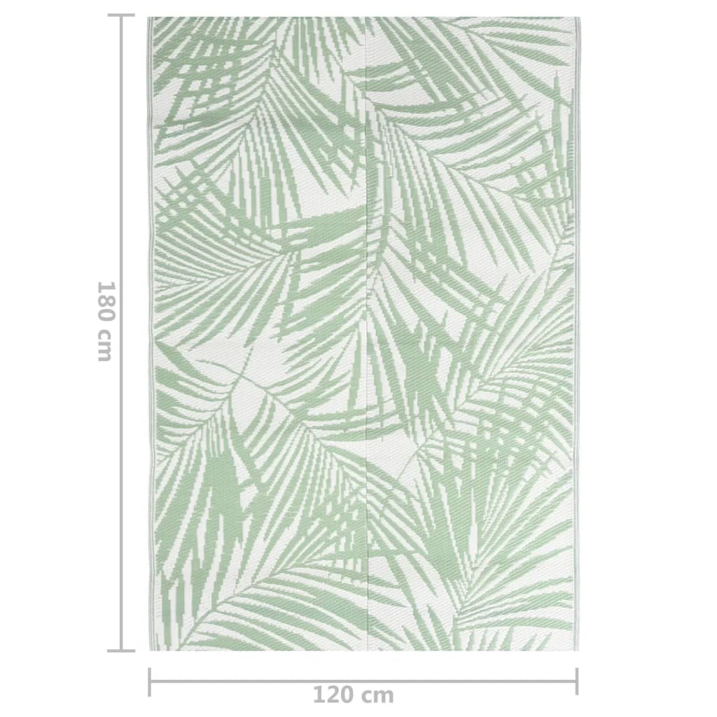vidaXL Covor de exterior, ARAKIL verde, 120x180 cm, PP vidaXL Covor de exterior, ARAKIL verde, 120x180 cm, PP