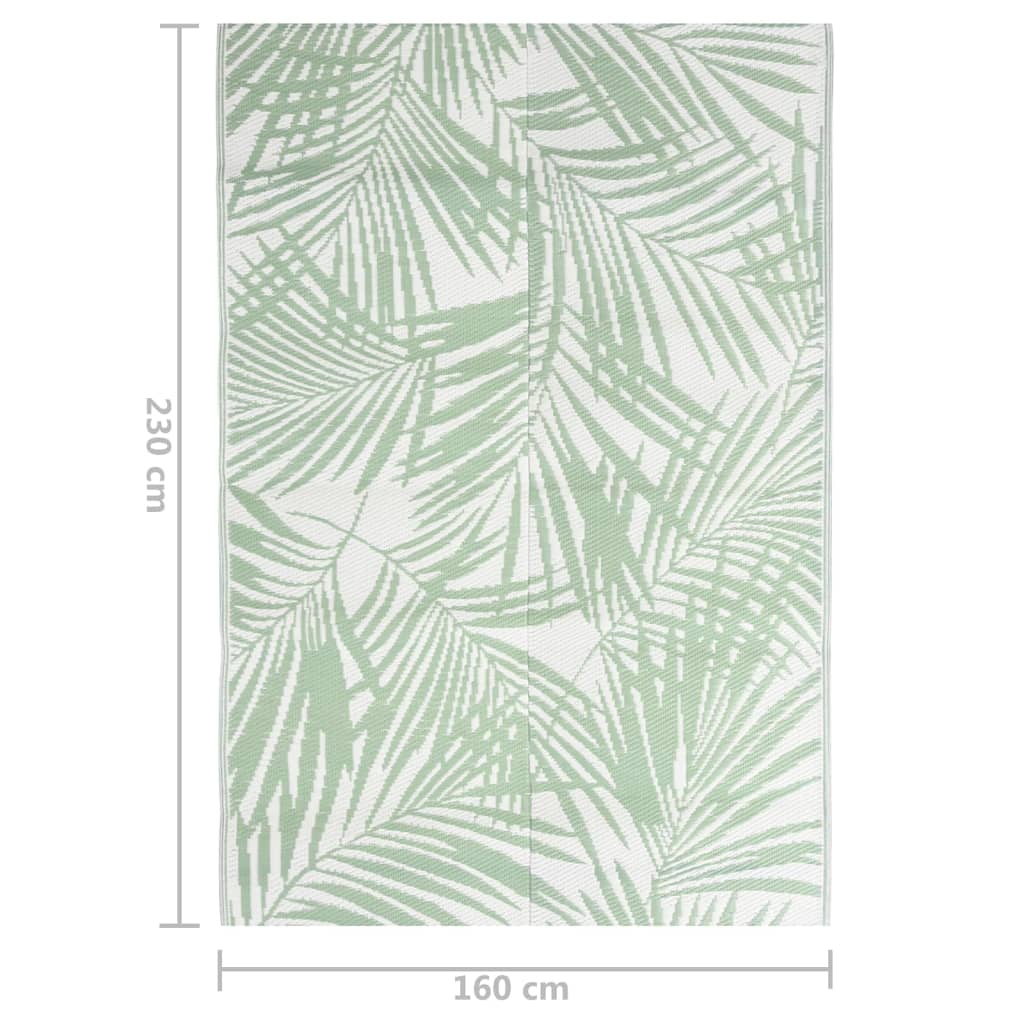 vidaXL Covor de exterior, ARAKIL verde, 160x230 cm, PP