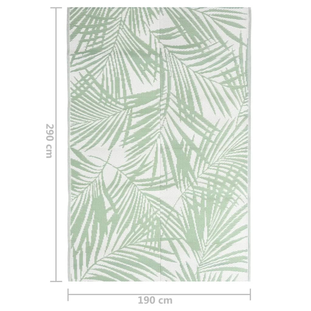 vidaXL Covor de exterior, ARAKIL verde, 190x290 cm, PP