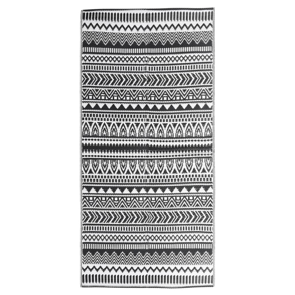 vidaXL Covor de exterior, ARAKIL negru, 80x150 cm, PP vidaXL Covor de exterior, ARAKIL negru, 80x150 cm, PP